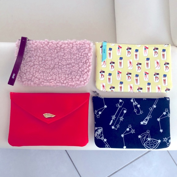 ipsy Handbags - Bundle of 4 Ipsy Makeup Glam Bags